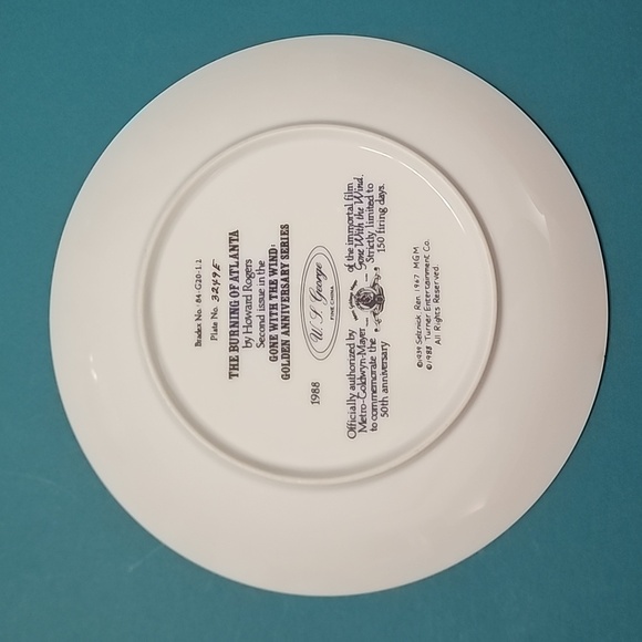 Gone with the Wind Collection Plate - Picture 2 of 3